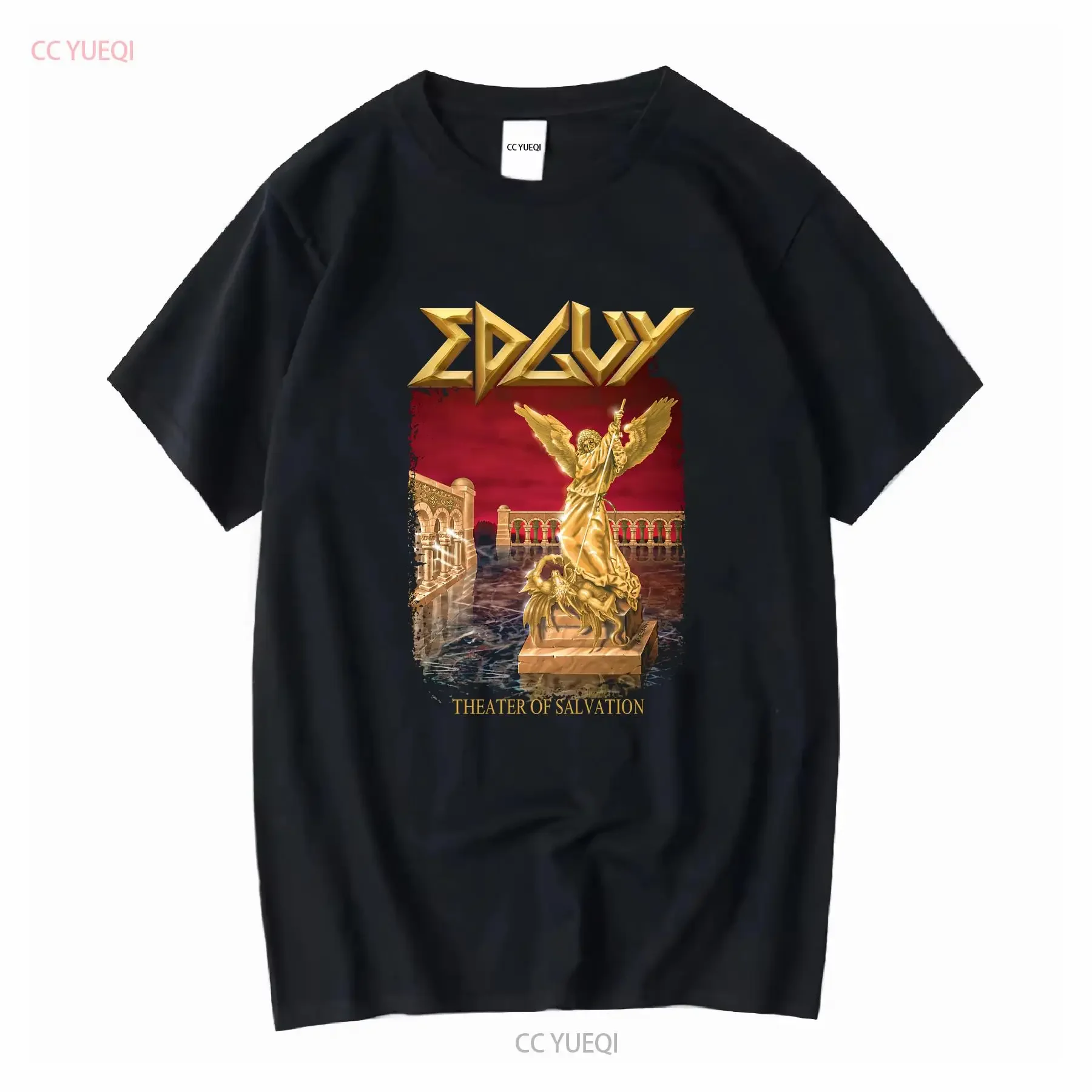 Edguy Old School Folk Ambient Théâtre de Salvation HOMME FEMME T-shirt S à 5XL manches longues ou courtes vintage Lavé Extensé