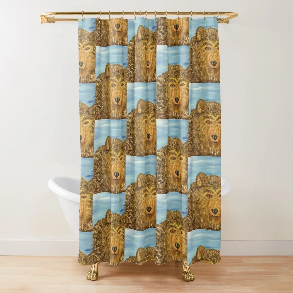 

Bear Otis the Horibillus Shower Curtain Waterproof Shower And Anti-Mold For Bathroom Shower Waterproof Curtain