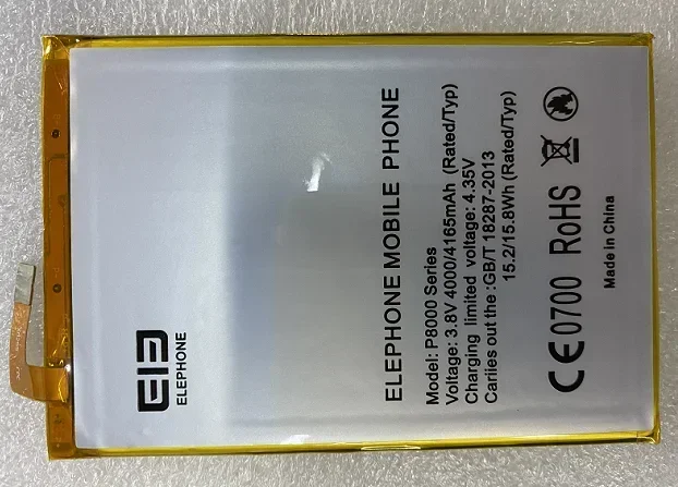 High-quality products For Elephant P8000 Series Elephone P8000 Brand New Mobile Phone Battery 4165MAh