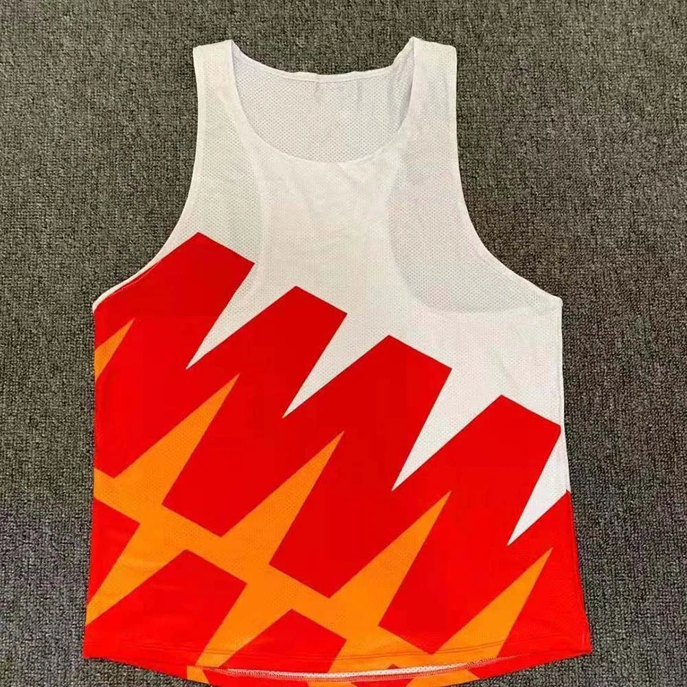 Running Vest Athletics Tank Top Runnning Speed Fitness Shirt Guys Sleeveless Mens Clothing Athlete Track Field Singlet Run Vest