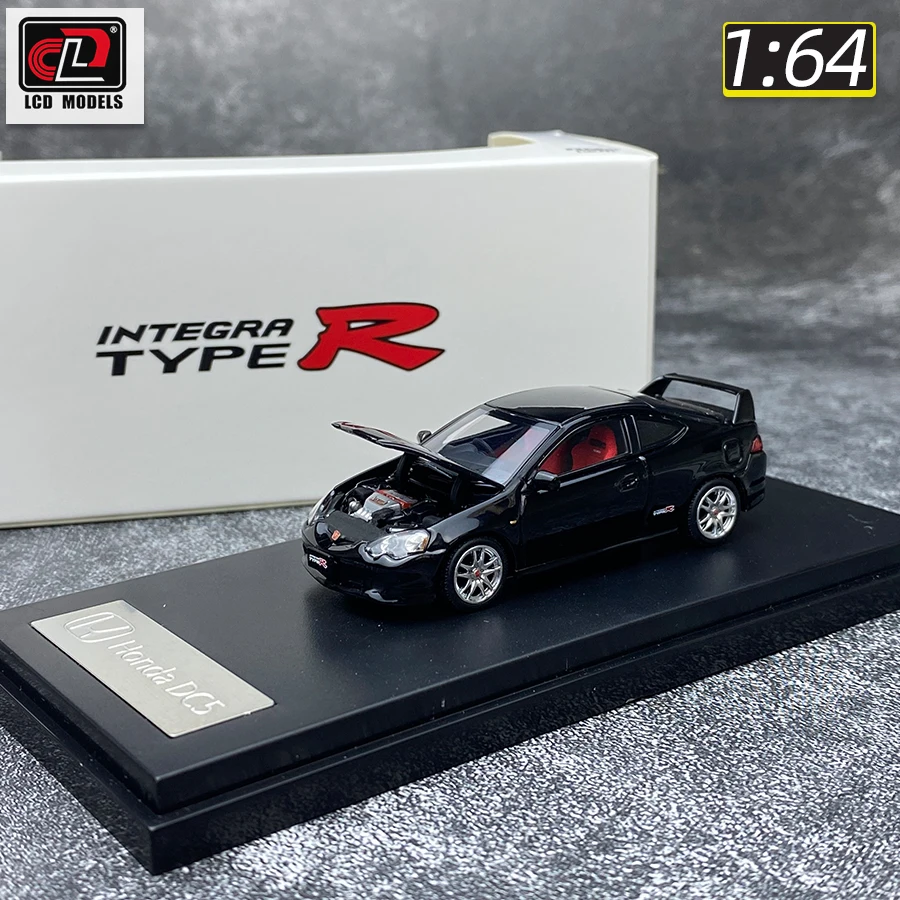 LCD 1/64 scale Honda INTEGRA TYPE R DC5 Open front cover metal sports car model static display holiday gift