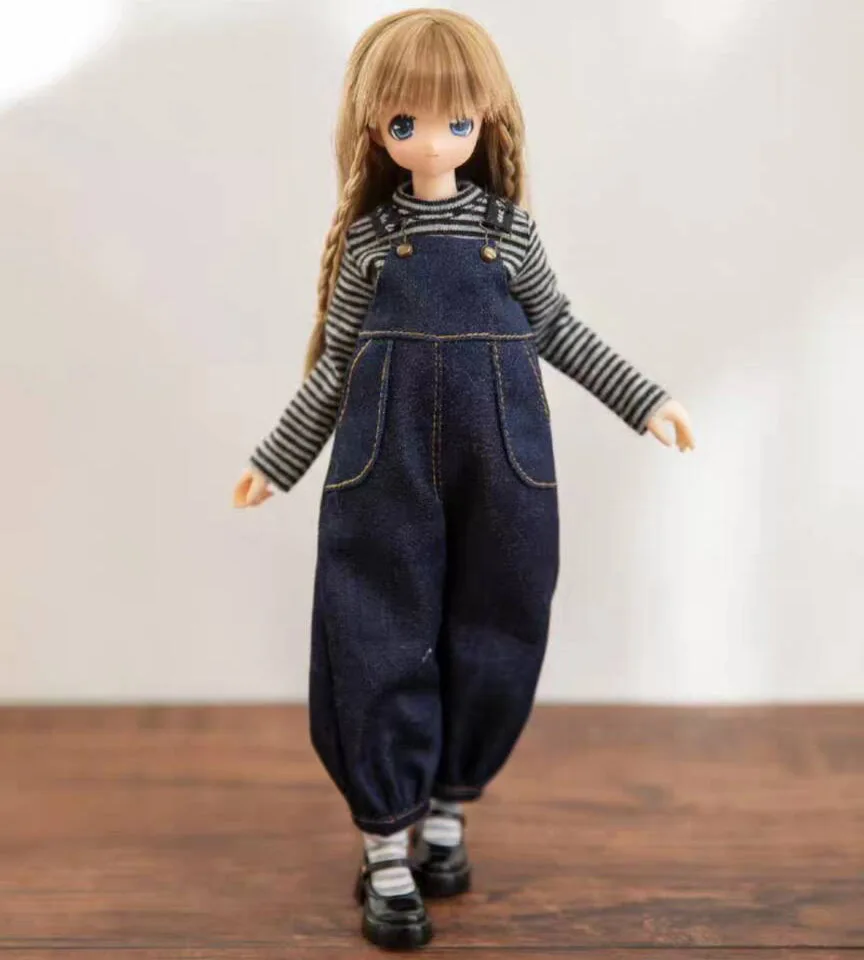 

3pcs leisure fashion style 2025 Blythe/landoudou T-shirt/trousers/socks (Fit for Lulu,ymy24,Ob22,24,26,zone, Jenny)