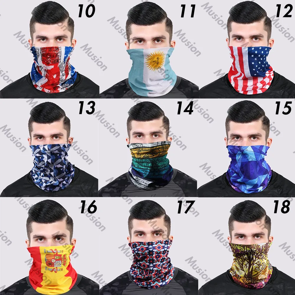 Passion Red Series Motorcycle Tube Mask Bandana Face Cover Anti Dust UV Half Face Balaclava