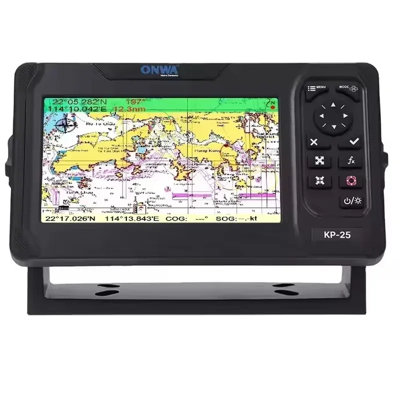 ONWA KP-25 5 Inch Marine GPS Chart Plotter SBAS Navigator Locator Display Support GPS GALILEO Boat Fishing Navigation Tool