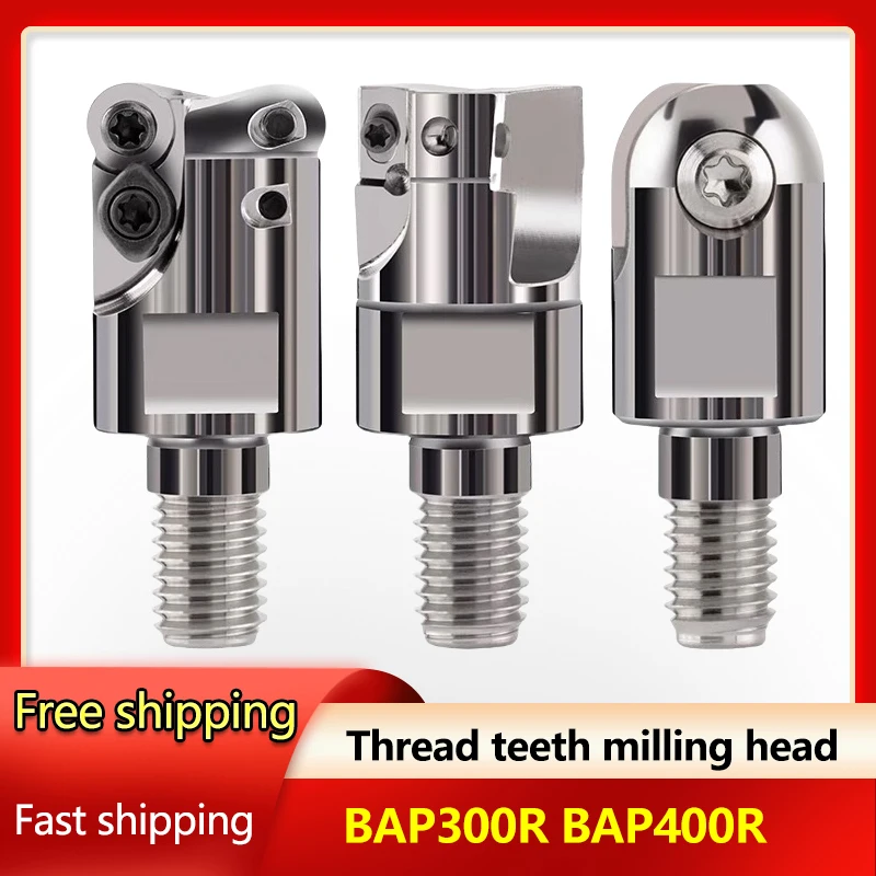 New Locking Tooth Head BAP300R BAP400R thread Milling head M6 M8 M10 M12 cutter head CNC Machine Lathe Tool