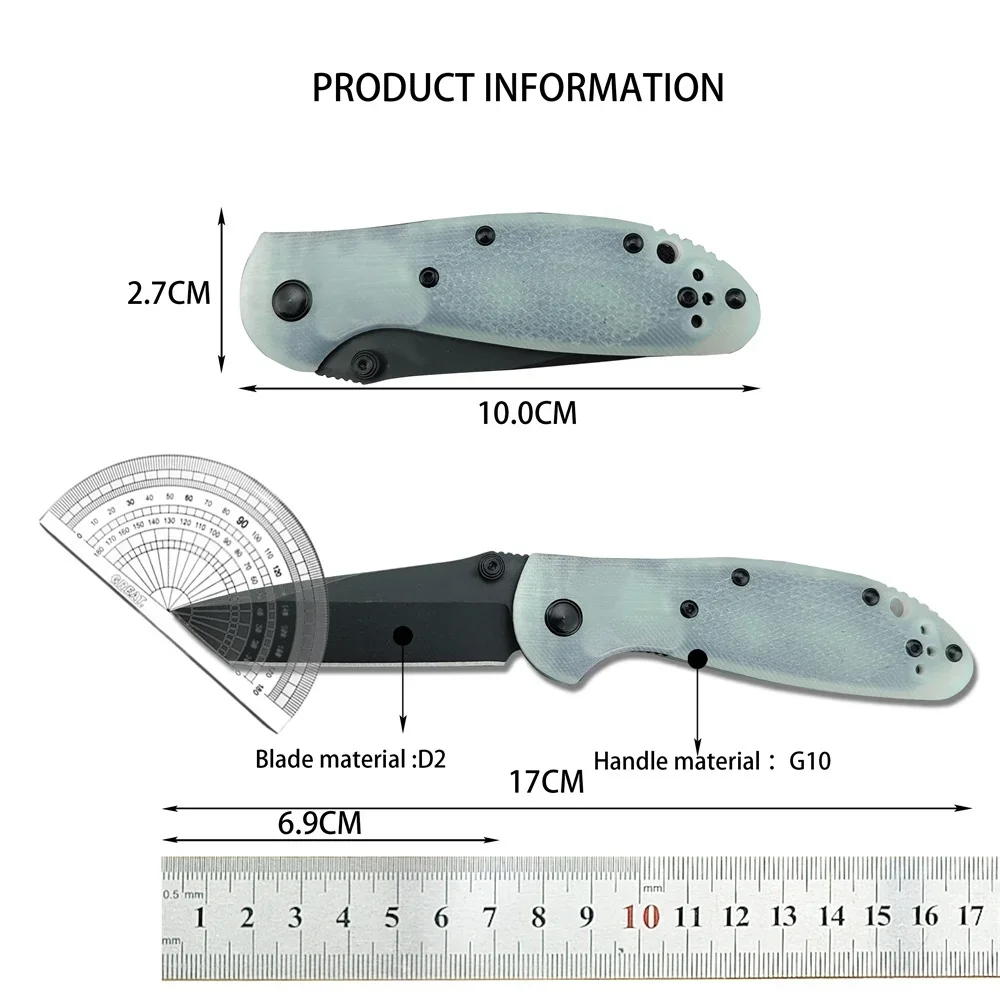 G10 Handles BM 577 Mini-Griptilian Folding Pocket Knife D2 Tanto Blade  Outdoor Camping Hunting Tactical EDC Tools Fruit Knives