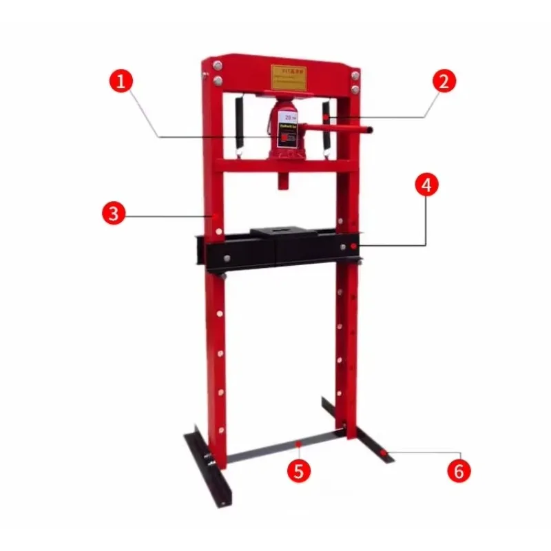 

Factory Direct sale and easy 30 Ton Manual Hydraulic Floor CE Shop Press With Gauge