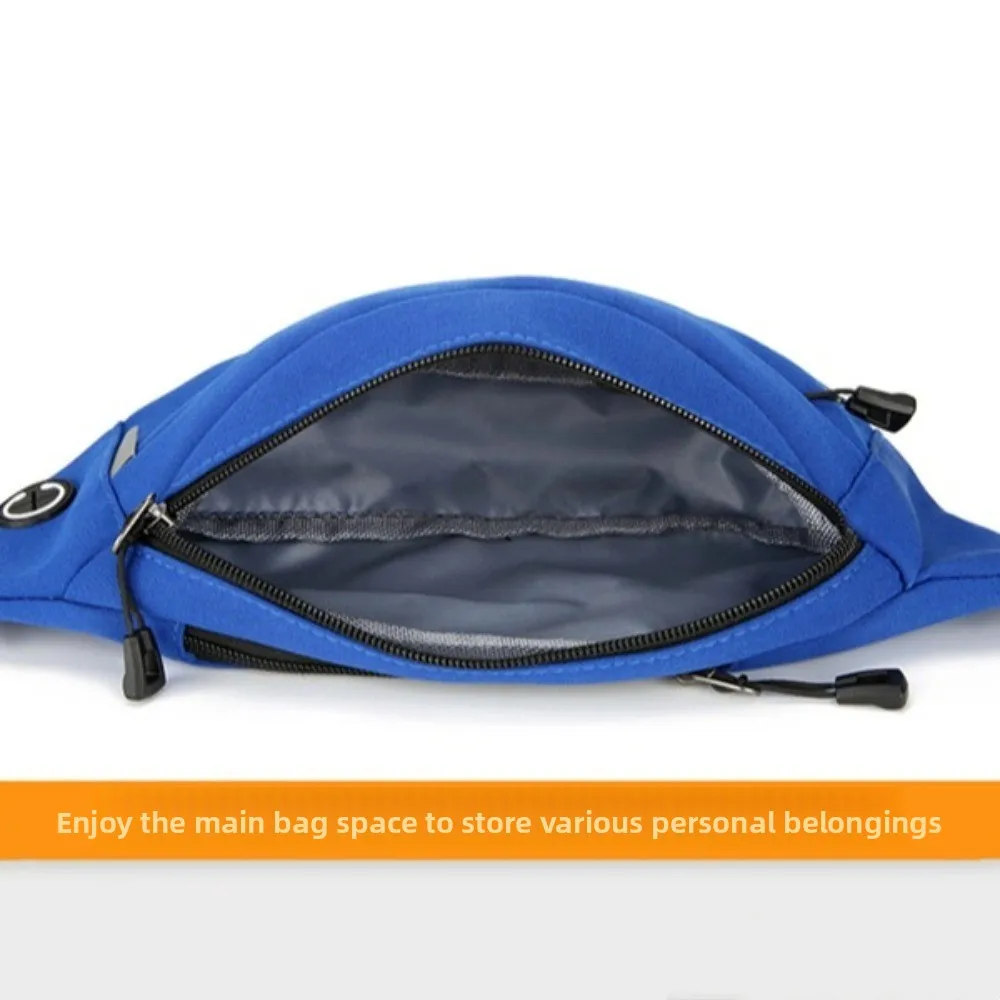 Водонепроницаемая нагрудная сумка через плечо с разъемом для наушников, ткань Оксфорд, мужская поясная сумка для телефона, легкая многофункциональная