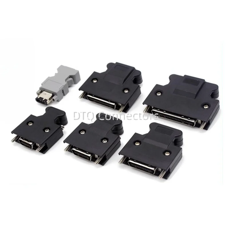 SCSI Connector HPCN Slot Type 6 10 14 20 26 36 50 Pin Male Plug for Panasonic Yaskawa Mitsubishi MDR Servo Motor Drive