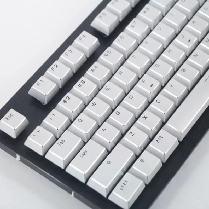 High Light Aluminum Alloy Keycap Set Metal XDA Profile Key Caps Custom MX Switch Gaming Keycaps for Mechanical Keyboards Gift