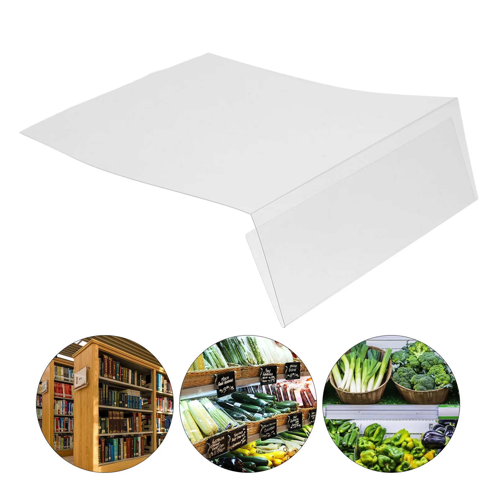 

Plastic Price Tag Card Shelf Label Holders Sign Display Clear Supermarket Merchandise