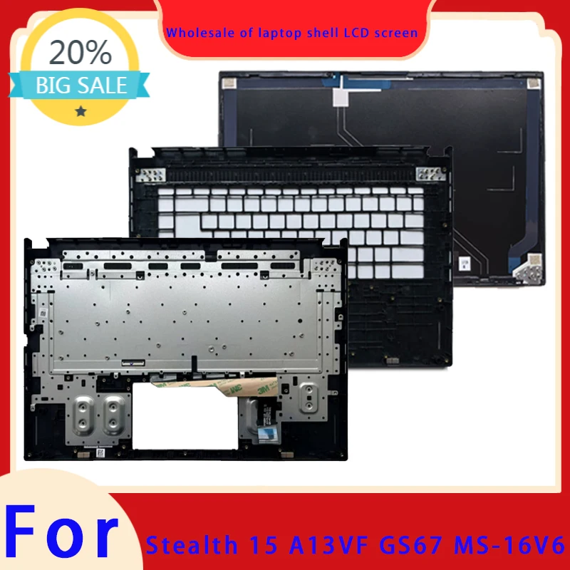 Original suitable for GS67 Stealth 15 A13VF MS-16V6 LCD screen top cover screen frame palm support bottom shell keyboard Hinge