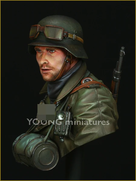 1/10 Feldgendarmerie WWII, Resin Figure Bust GK, Military theme of World War II, Uncoated No colour