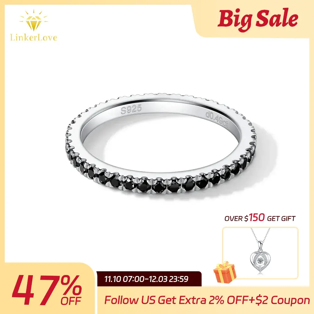 

Кольцо с черным муассанитом 1,4 мм, стерлинговое серебро S925, обручальное кольцо для женщин, белое золото 18 карат, кольца с бриллиантами в лаборатории, ювелирные изделия