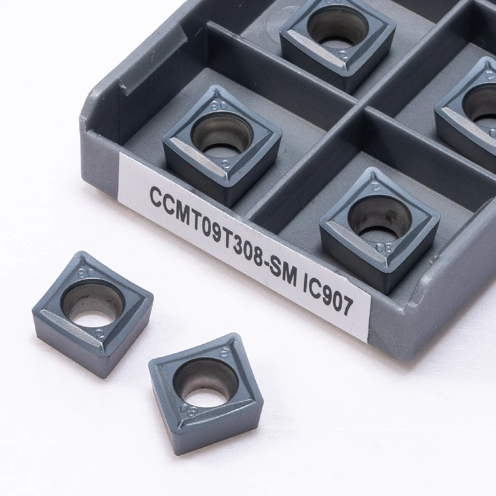 CCMT09T304 CCMT09T308 SM IC907 IC908 Internal turning tool Carbide insert Metal lathe tool High-quality turning inserts