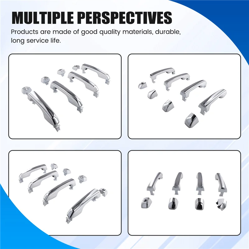 

Front/Rear/Left/Right Exterior Door Handles For Toyota Lexus GX460 4.6L V8 2010-2018 Toyota 4Runner 2010-2016