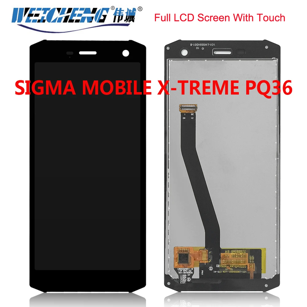 

Original pq36 LCD For SIGMA MOBILE X-TREME PQ36 LCD Display Touch Screen Digitizer Assembly Replacement LCD Sensor