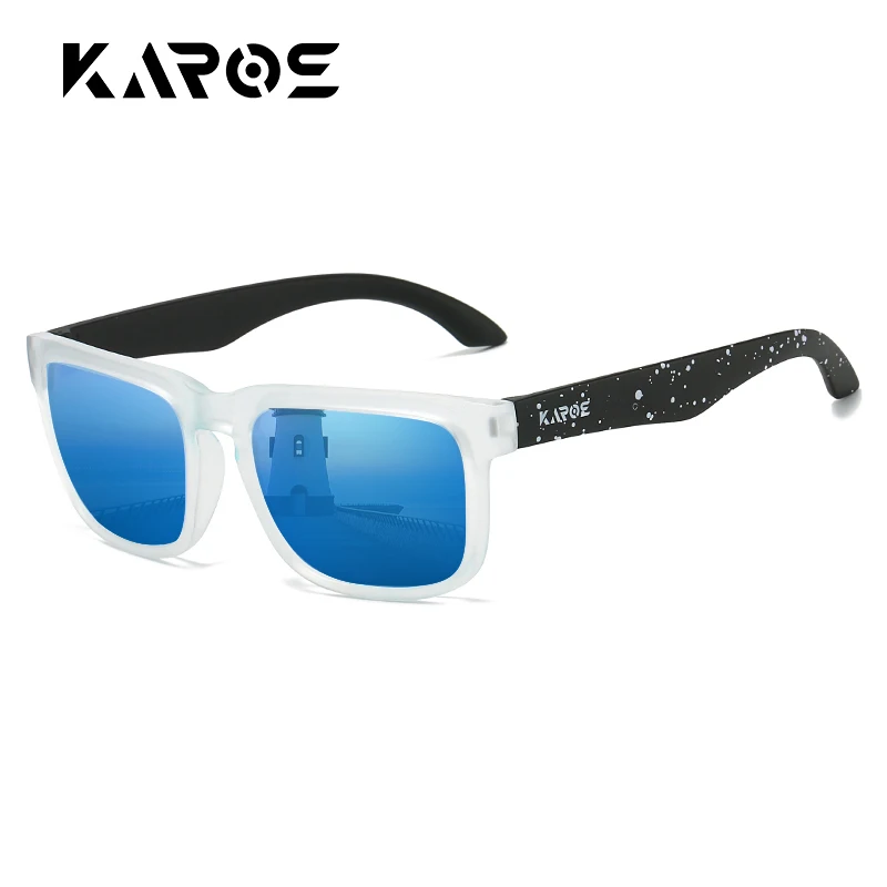 

KAROS Polarized Wrap Around Sunglasses TAC Lens PC Frame UV400 Protection for Sports Running Cycling Men