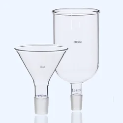 60/80/90/100/120/150mm 14/23 19/26 24/29 29/32 Standard Feeding Hopper Triangle Funnel Lab Glassware Chemical Experiment