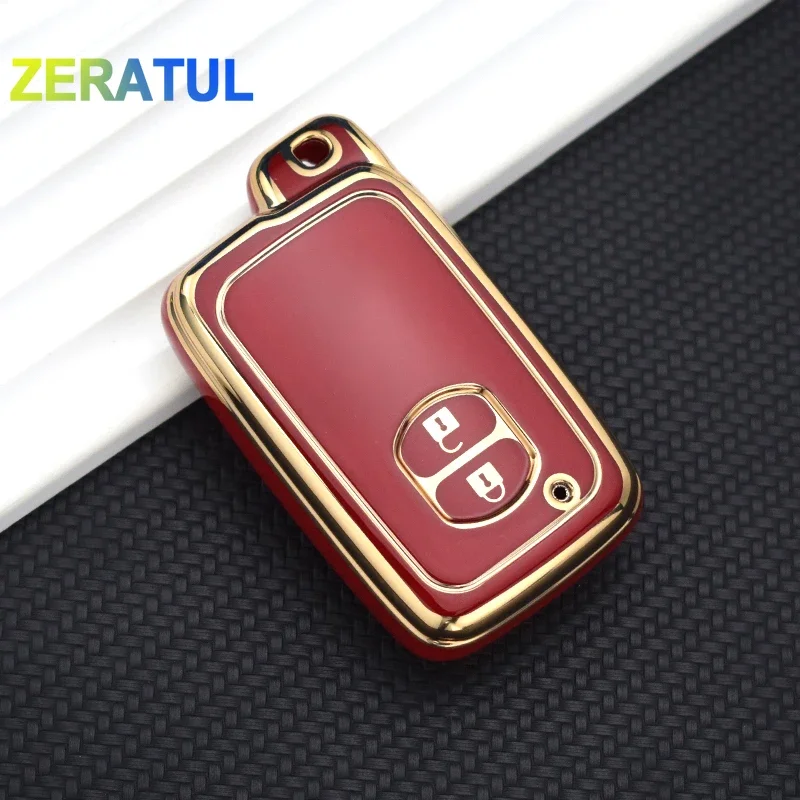 TPU Shell Fob For Toyota Camry Crown Majesta Highlander Land Cruiser Prado Kluger Mark X Subaru Foreste XV Car Key Case Cover