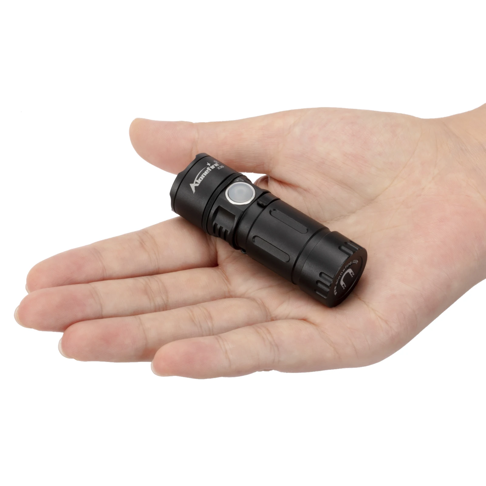 X30 5W LED Portable Mini LED Flashlight Magnet USB Rechargeable Outdoor Child Lady Backpack Pocket Torch Lamp 16340 Battery