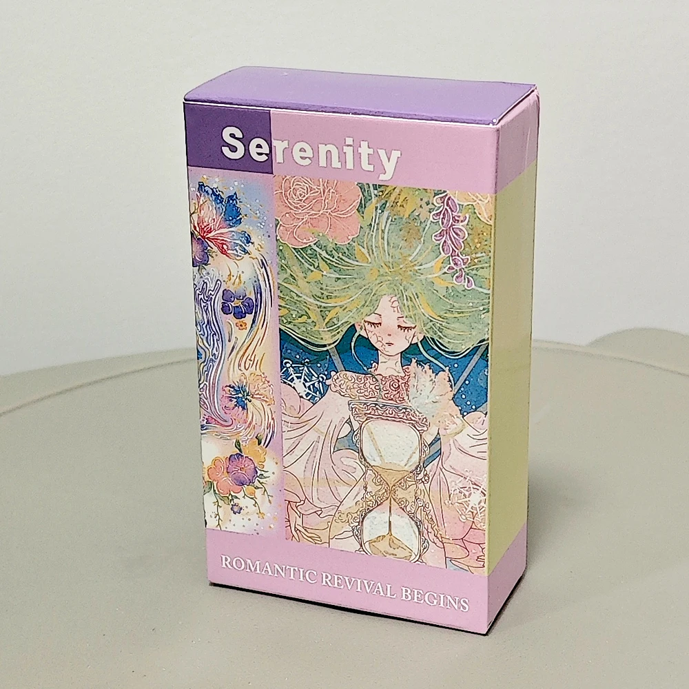 

Serenity Tarot Deck 78 Pcs Warm Dreamy Anime-Style Tarot Cards Based on Rider System 10.3*6cm