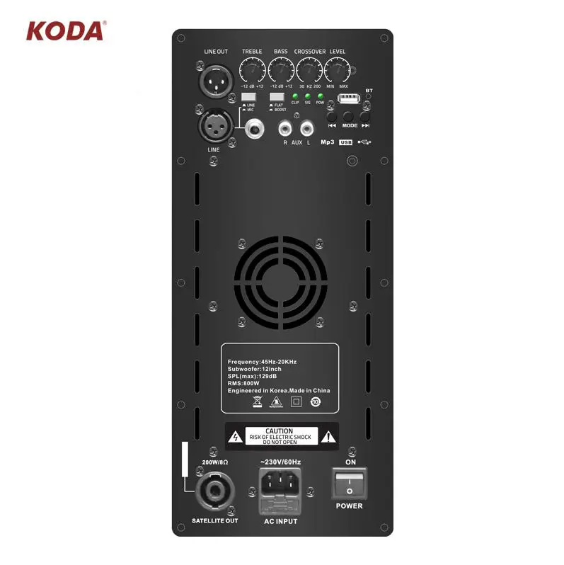 KODA Black Pa column speaker system line array column speaker