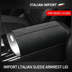 Per Mercedes Benz classe C W205 W206 2022 2023 accessori per auto bracciolo scatola coperchio cuscino centrale Console pannello Trim Cover