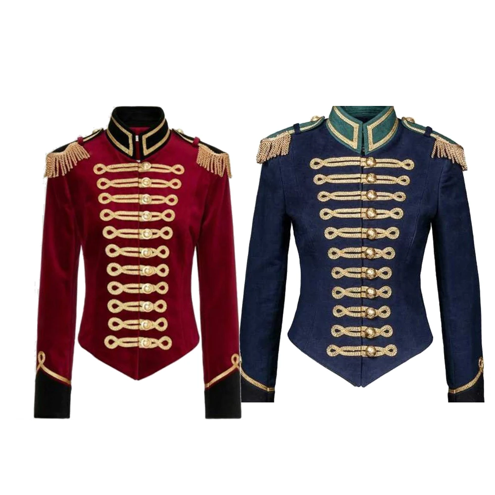 

18th Century Medieval Victorian Colonial Men's Military Uniform Jacket Men's Vintage Outfit Retro Aristocrat Costume