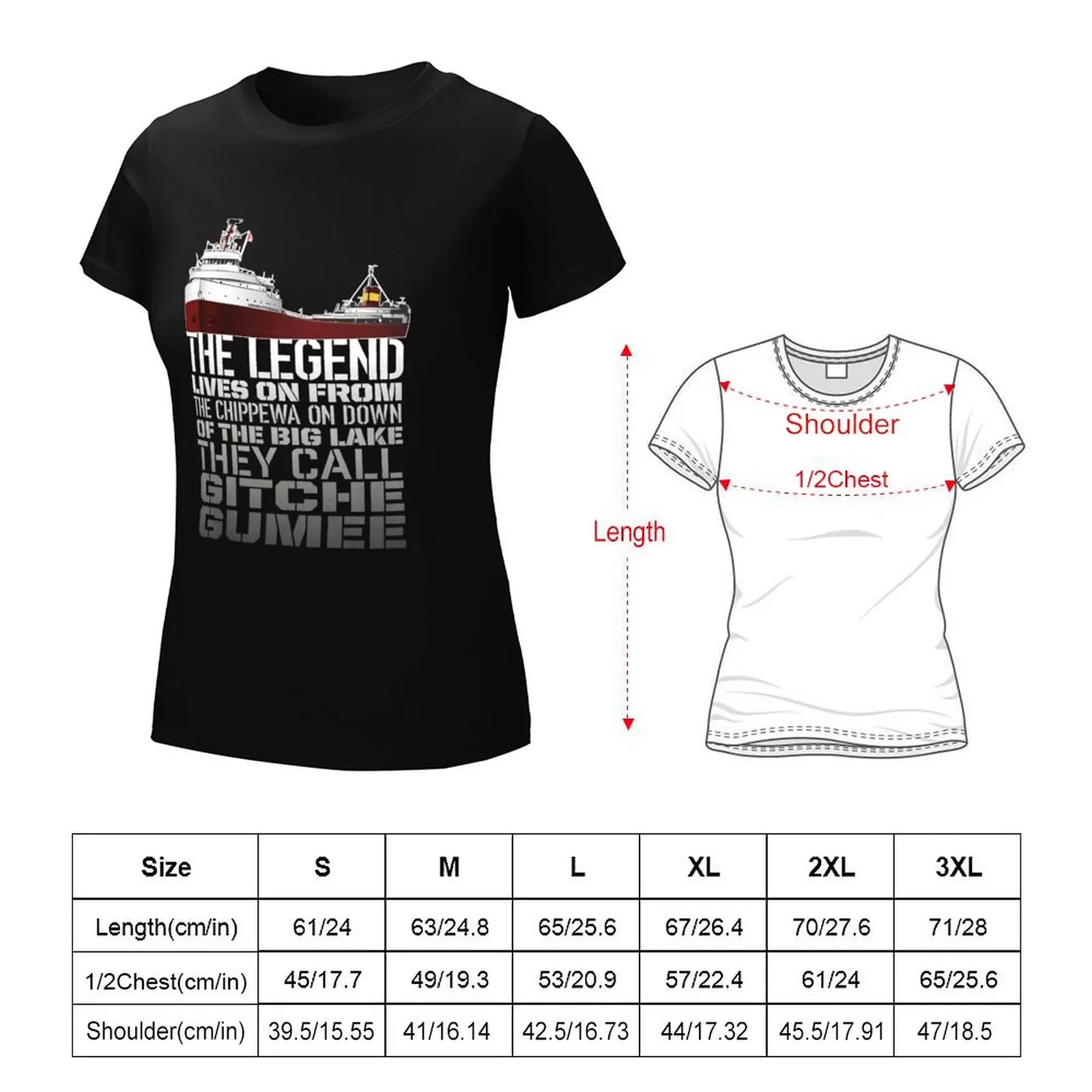 Jessui męskie s ss Edmund Fitzgerald T-Shirt koszulki damskie ubrania