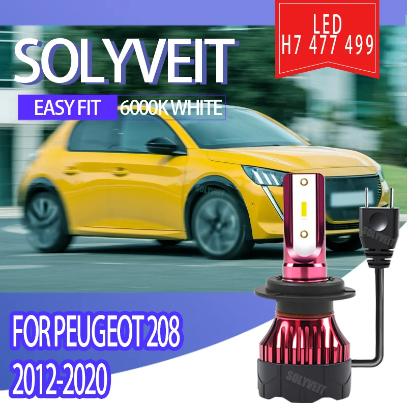 

Brighter Chip Upgrade 12v Waterproof led headlight H7 477 Hi Lo Kit For Peugeot 208 2012 2013 2014 2015 2016 2017 2018 2019 2020