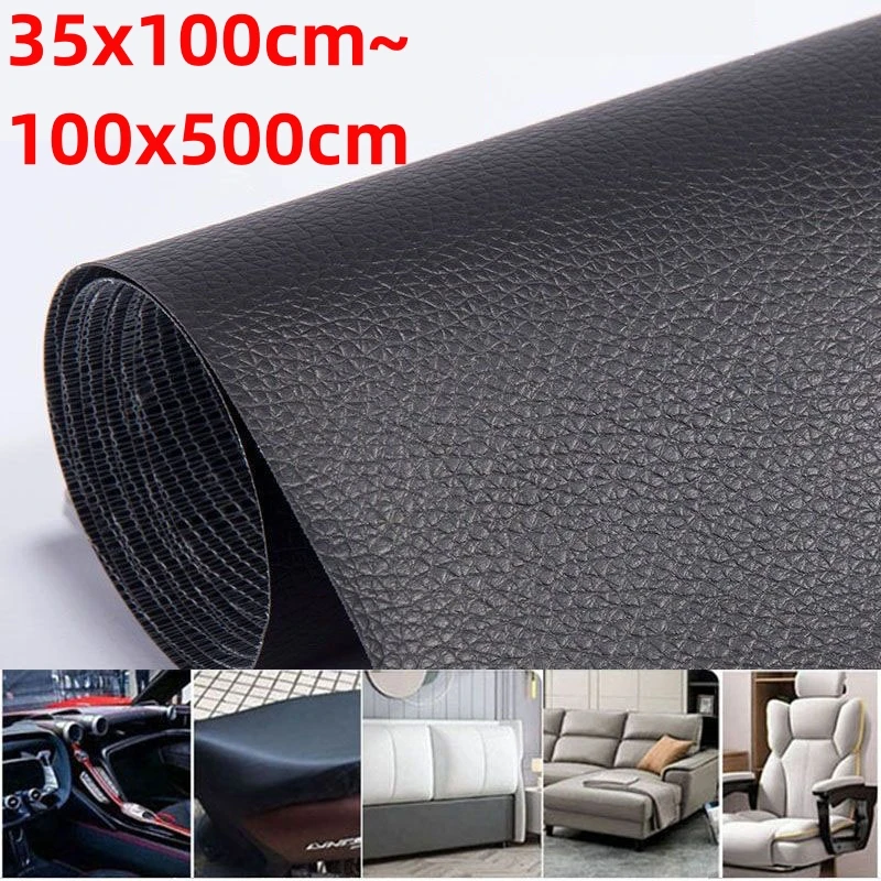 Self-Adhesive 500X100cm DIY Self Adhesive PU Leather Repair Patches Fix Sticker for Sofa Car Seat Table Chair Bag Shoes Bed Home