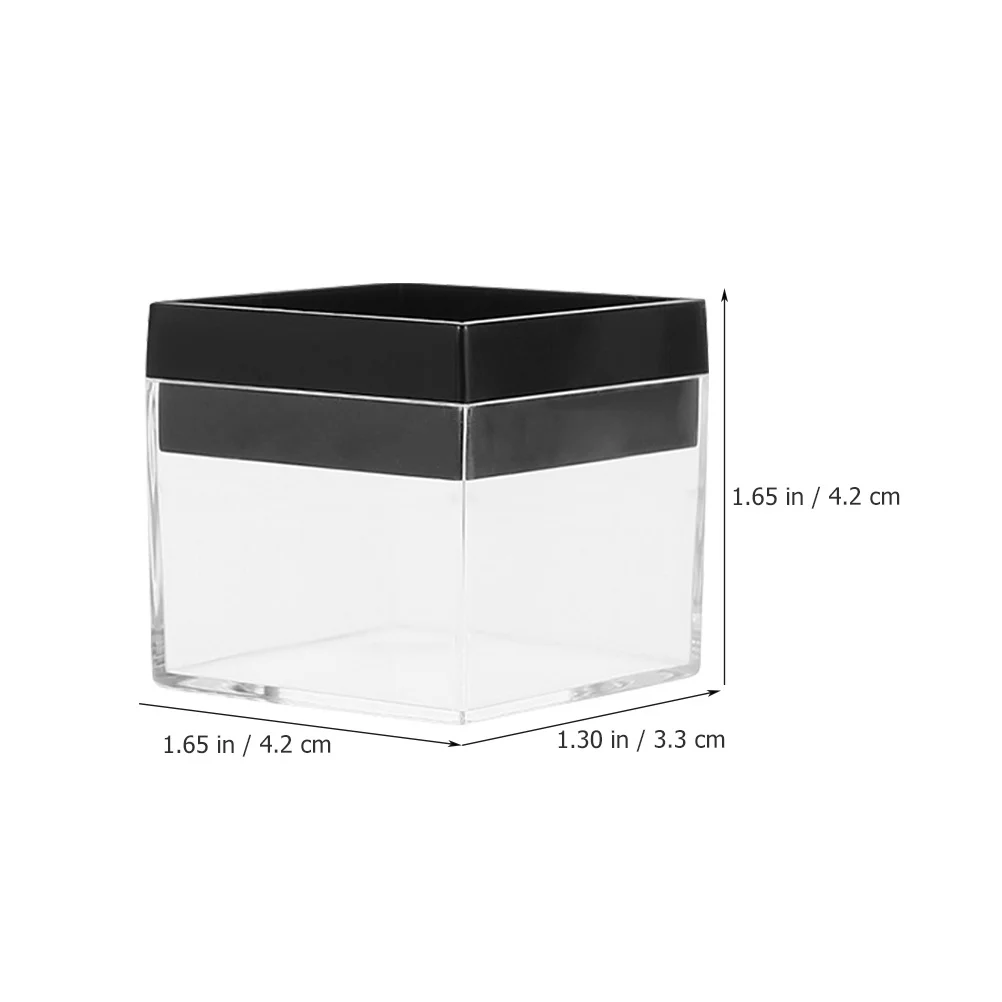 12pcs Square Transparent Box 3.5X3.5X2Cm For Mineral Stones Storage Display Case Plastic Specimen Holder Organizer Container