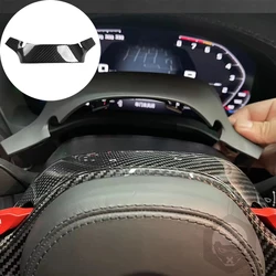 For BMW M3 G80 M4 G82 G83 Replacement Real Carbon Fiber Steering Wheel Panel M1 M2 Cover Car Interior Modification Accessories