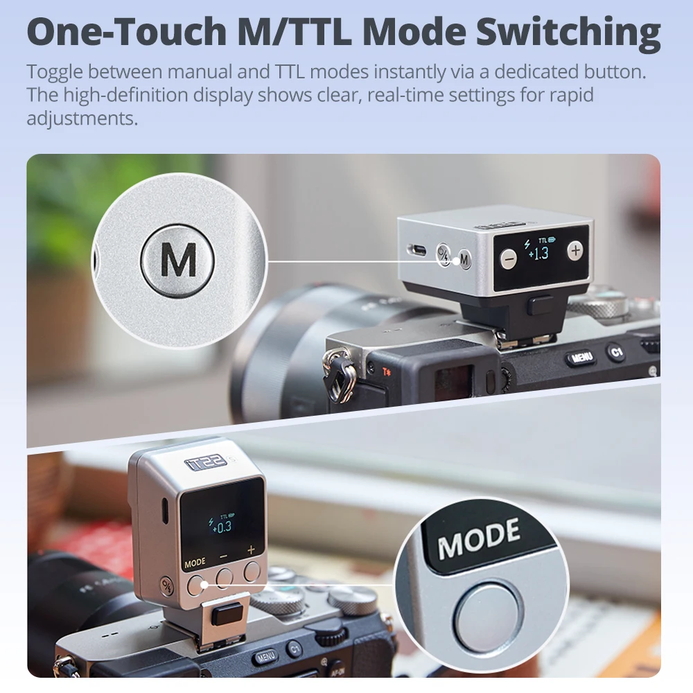 Godox iT20 iT22 TTL Mini Flash C/N/S/F/O فلاش مدمج مثبت على الكاميرا لسوني لكانون نيكون فوجي أوليمبوس باناسونيك