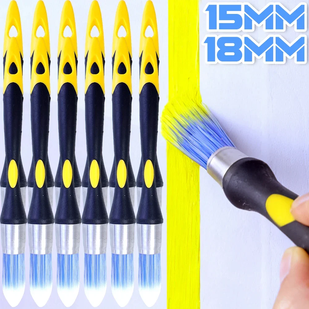 

Двухцветная кисть с заточенными краями, профессиональная кисть для обрезки, точилка для кромок, инструмент для рисования угловых деталей с пазами