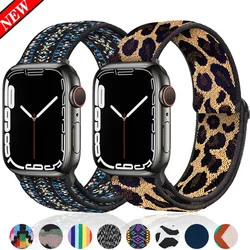 Nylon Strap for Apple Watch Band 44mm 41/45mm 38/40 42/46MM Elastic Leopard Bracelet iWatch Series10 9 8 7 SE 6 5 4 3 Ultra 2 49