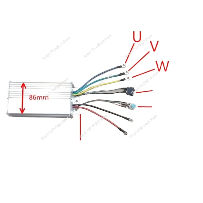 Brushless motor controller DC regulator speed three-phase for high power brushless motor driver accessories DC12V-24V 500W 30A