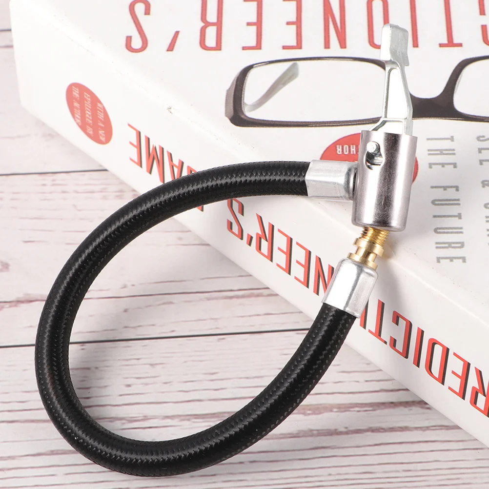 

10Cm Air Inflator Adapter Heavy Duty Metal Locking Air Chuck for Tire Pump Fast Secure Fit All Valves Inflating Tube