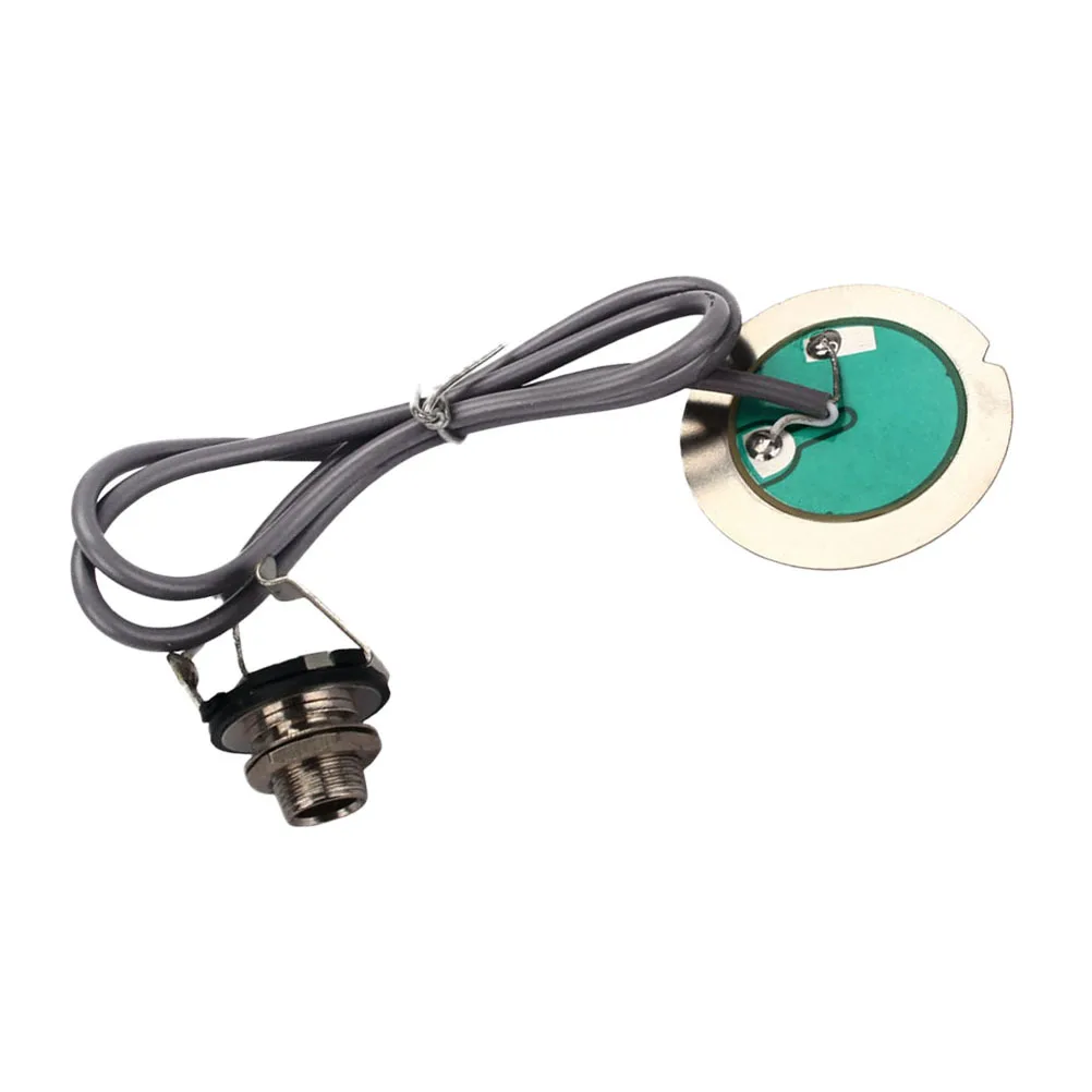 

1pc Piezo Pickup Microphone Transducer For Acoustic Guitar Violin Mandolin Banjo Ukulele White Self-Adhesive Install Sensor