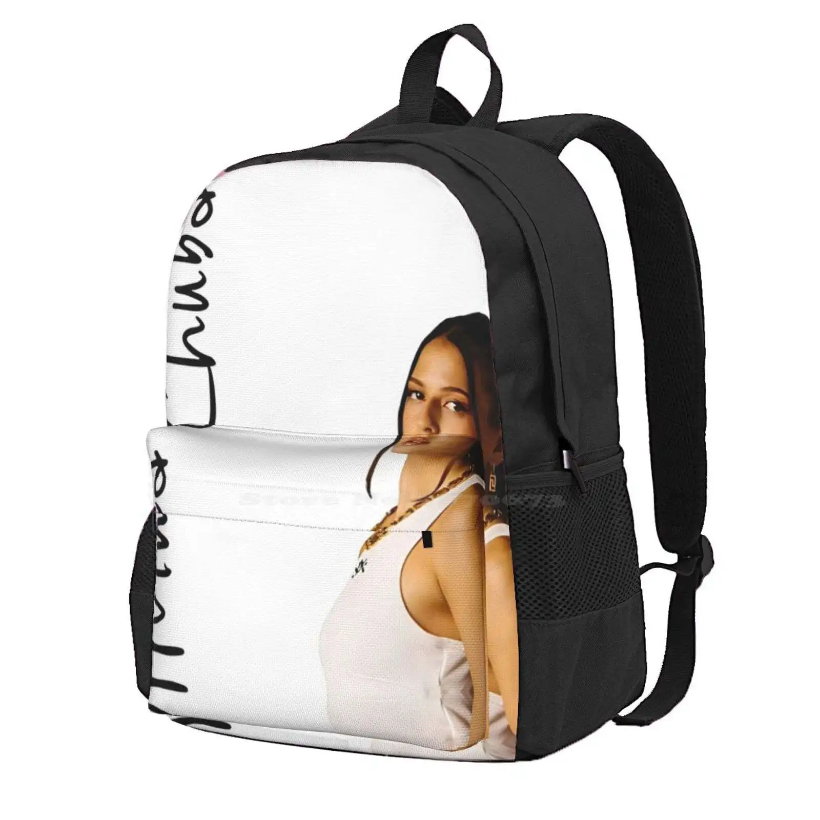 Nina Chuba Smoke Black Hot Sale Schoolbag Backpack Fashion Bags Germany Ayliva German Music Engeka Singer Nina Chuba Style Jmf