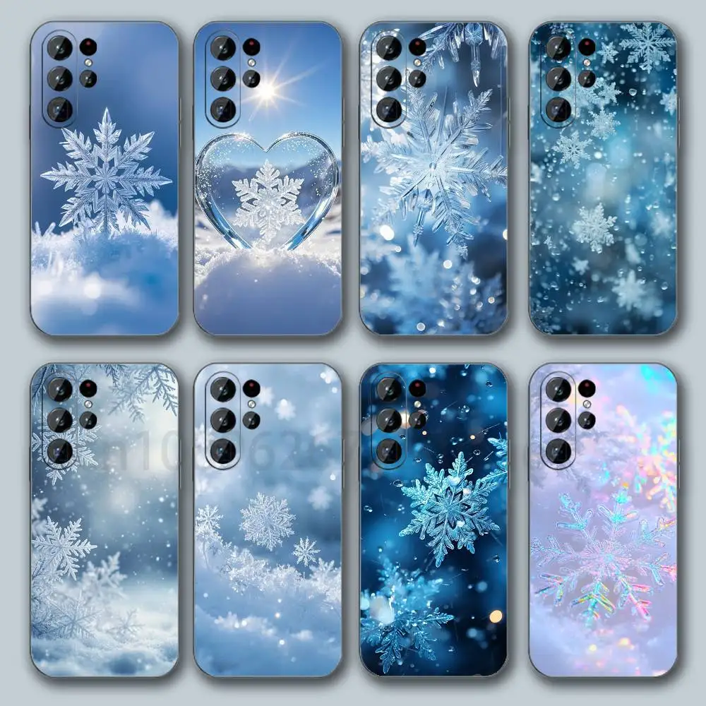 Beautiful Snowflake Phone Case For Samsung Galaxy S20 S30 S21 S22 S23 S24 S25 S26 Plus Ultra S Silicone Cover U