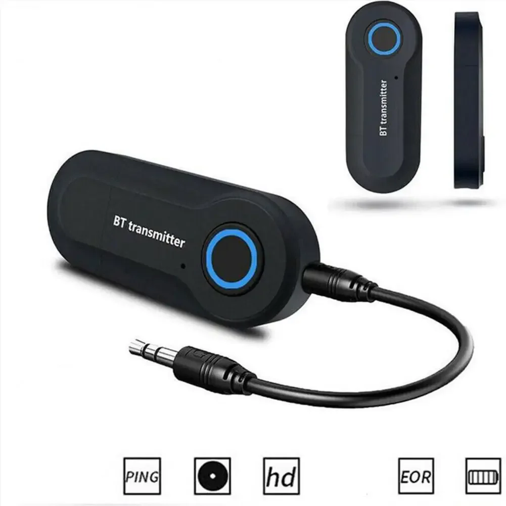 Bluetooth 5.0 Adapter Wireless Audio Bluetooth Transmitter Receiver for PC/TV/Car 3.5mm AUX Music RX Sender Adaptador