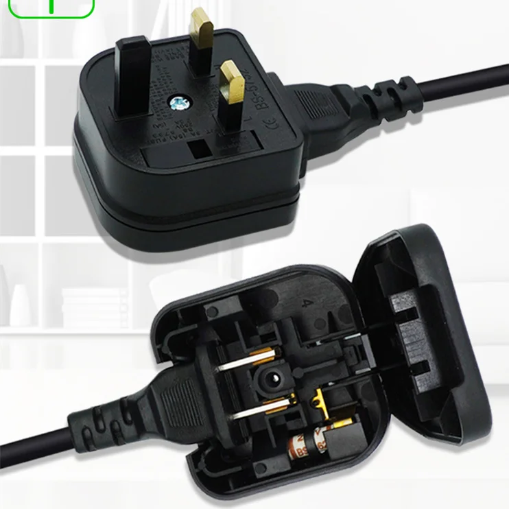 High Quality 2 Pins To 3 Pins Plug Adapter For US To UK Type-A To Type-G Screw Fix Box Type Converter America To England Adapter