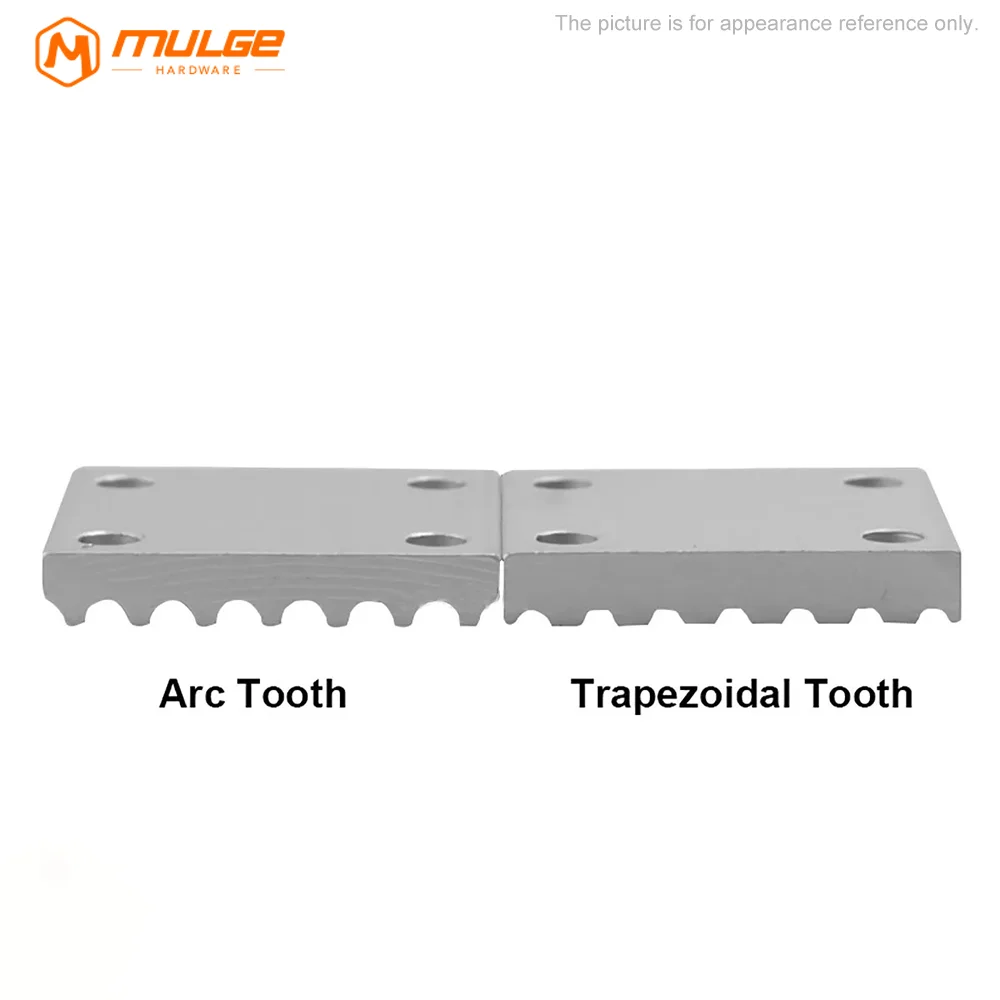 Aluminum Arc Clamp Tooth Plate HTD 2GT/3M/5M/8M for Open Synchronous Belt Fixed Clip Timing Belt Connection Teeth Plate