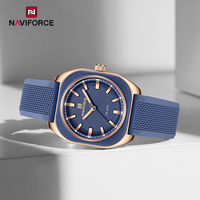 NAVIFORCE New Quartz Women's Watches Sports Fashion Simple Silicone Strap Ladies Wristwatch Waterproof Elegant Female Bracelets