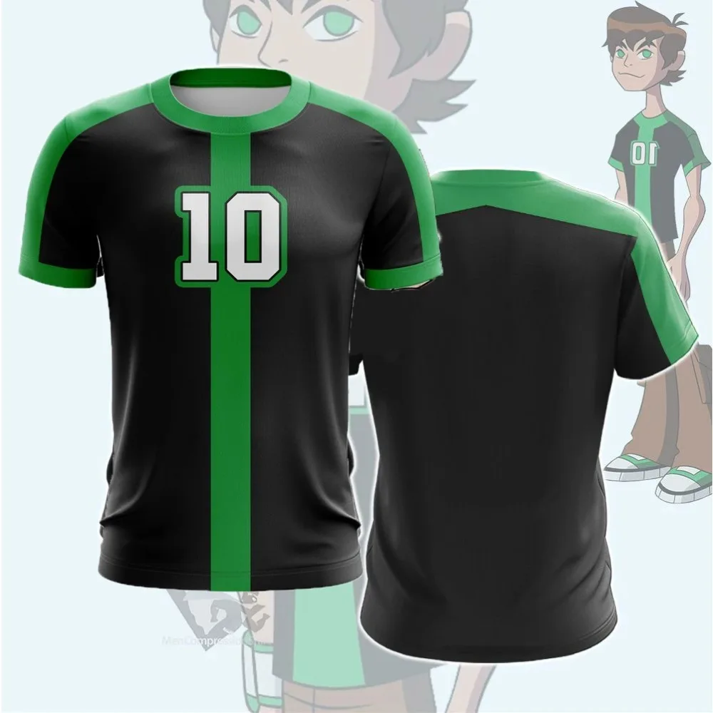 2025 New 3D Printed Men's and Women's Football Fashion Shirt Breathable Quick Drying Sports Leisure T-shirt