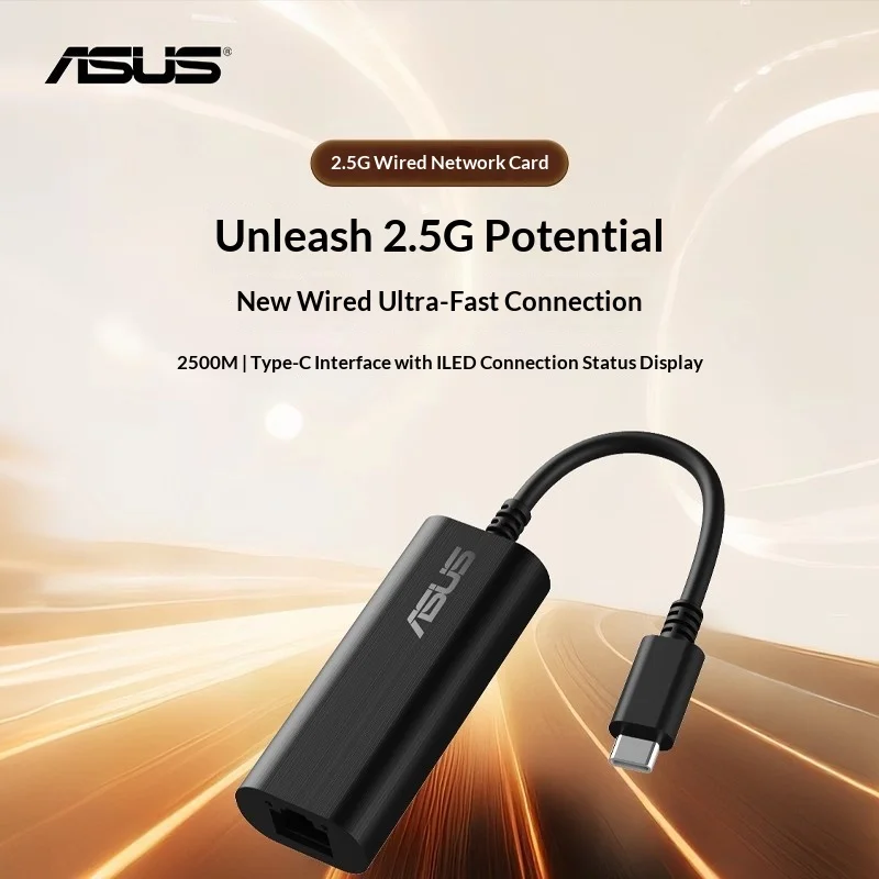 

AsusType-C to 2.5G wired network card to Ethernet adapter, computer host external docking station USB-C2500-V2