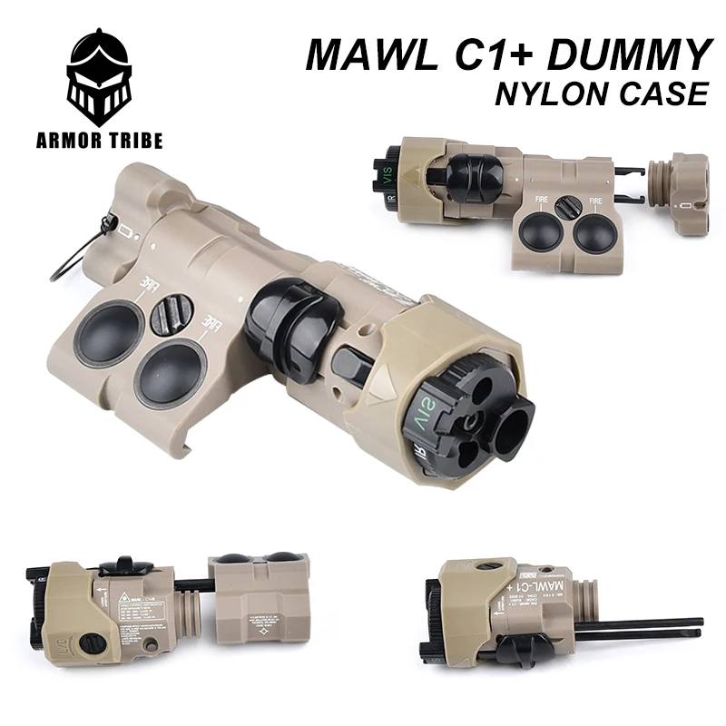 MAWL C1+ dummy Case Tactical laser Battery Box No function weapon airsoft gun Accessorie Hunting Storage Box 20mm Picatinny Rail