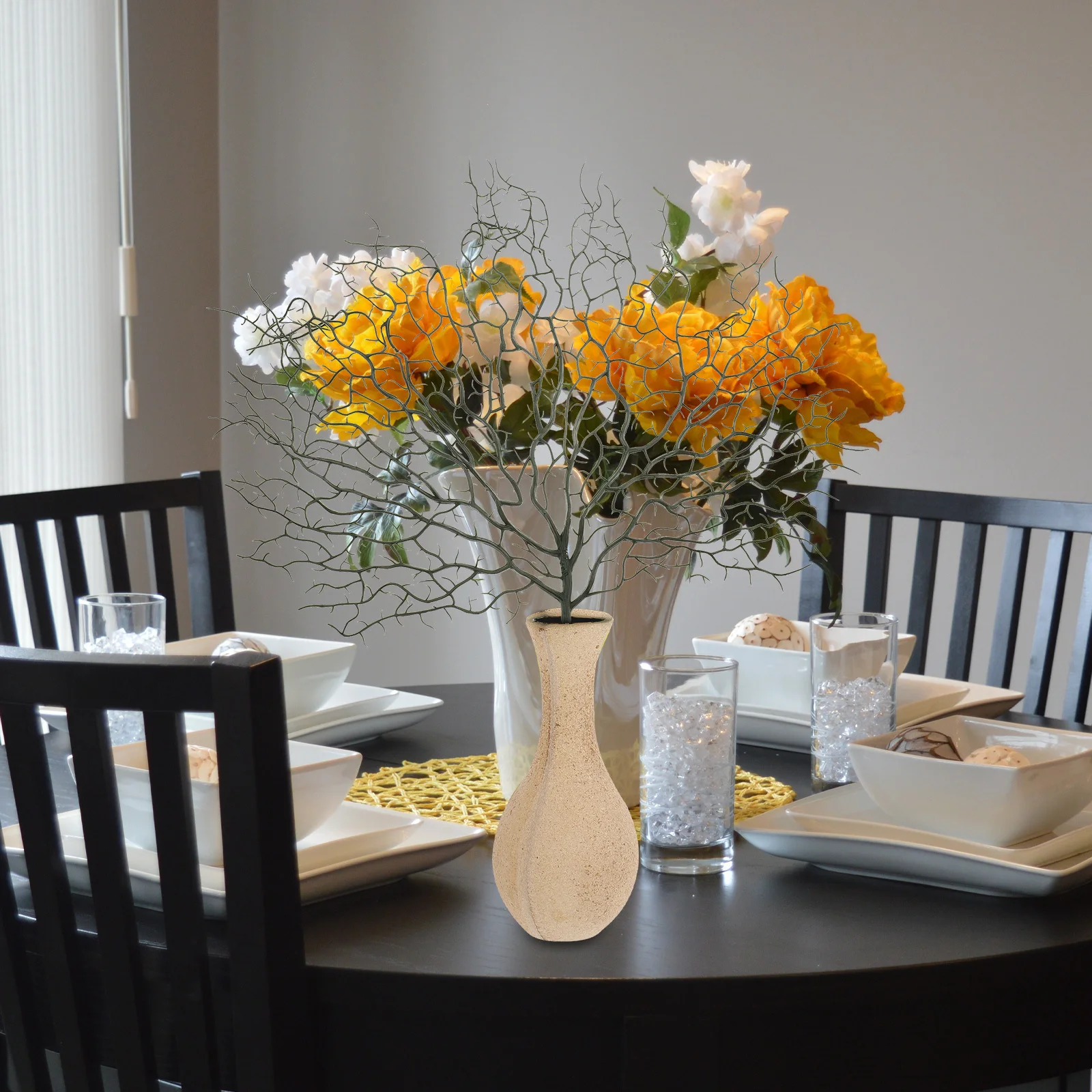 

2Pcs Artificial Aquarium Simulation Multiple Applications Vase Decoration Fish Tank Landscaping Decor